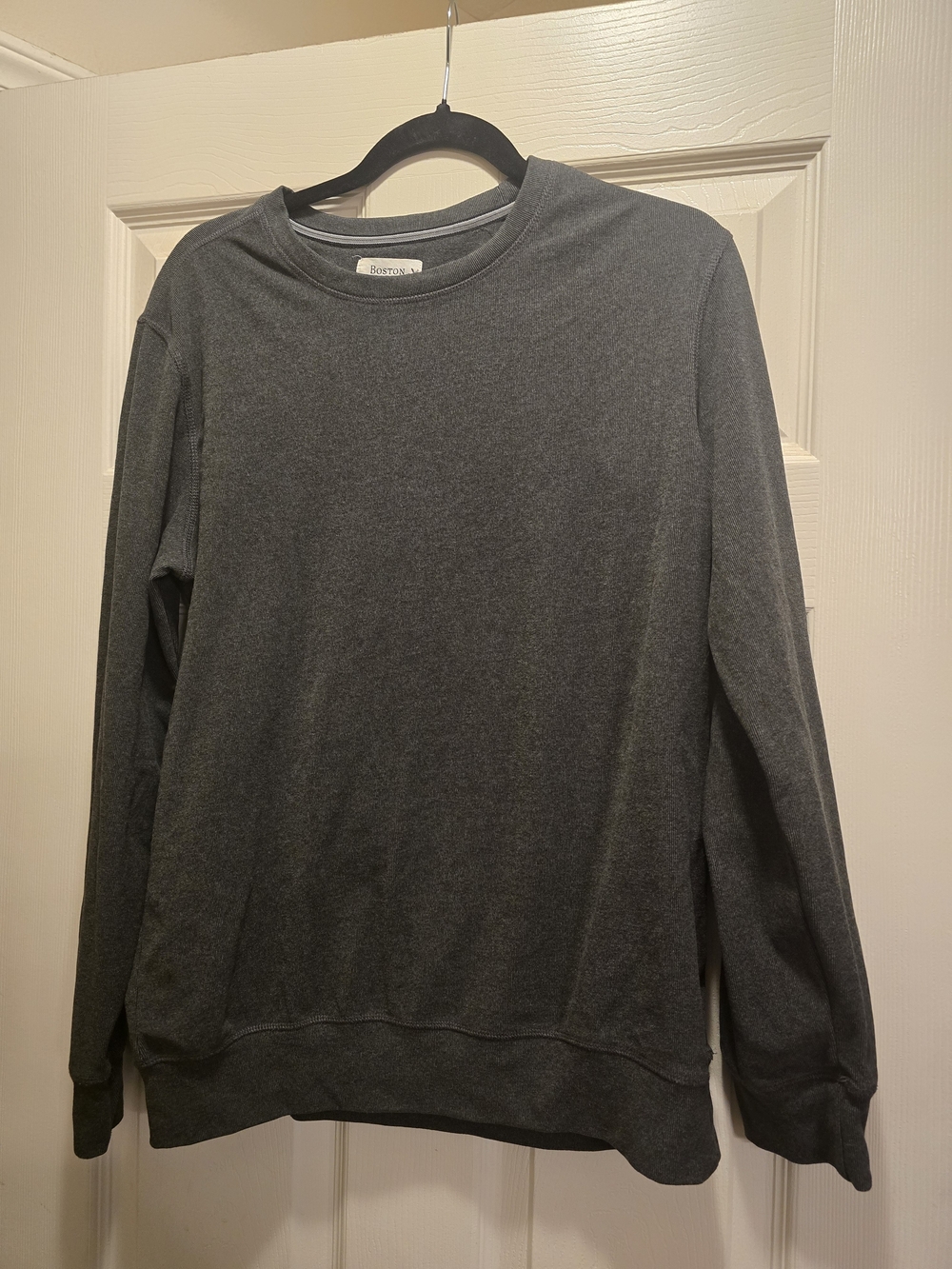 Boston Traders Men's Crewneck Sweater - Charcoal Gray